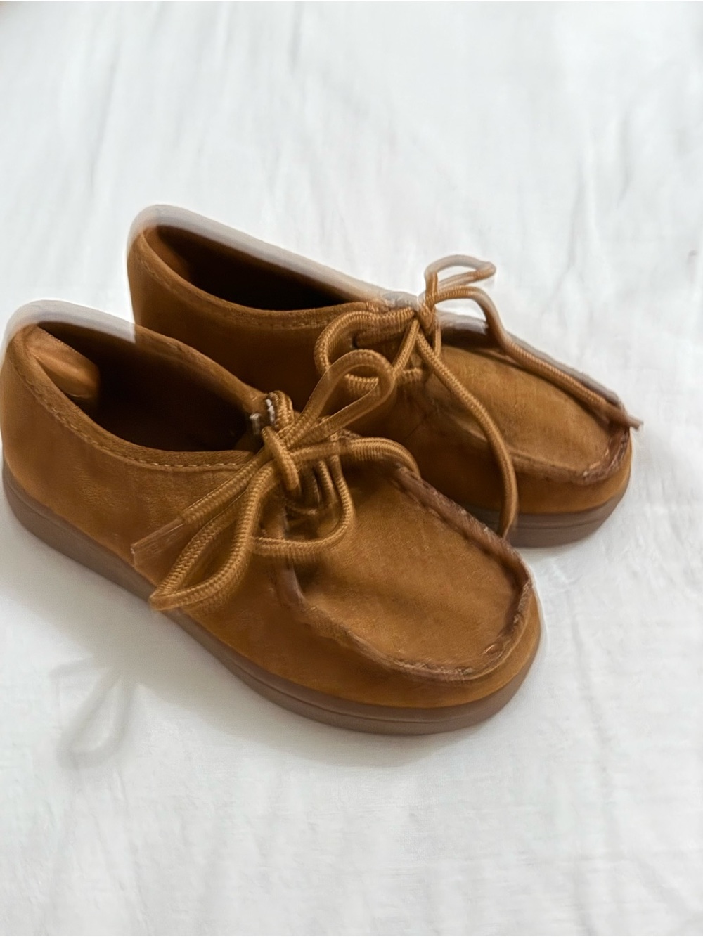 GAP Kids Tan Brown Moccasin Lace-Up Shoes